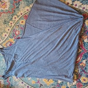 Ruff Hewn Heather Blue Henley Tank Maxi Dress L